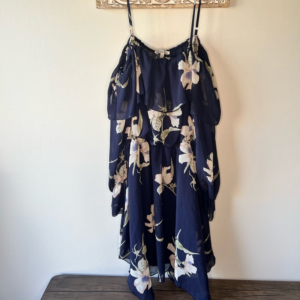 Charlotte Russe Navy Blue Floral dress
